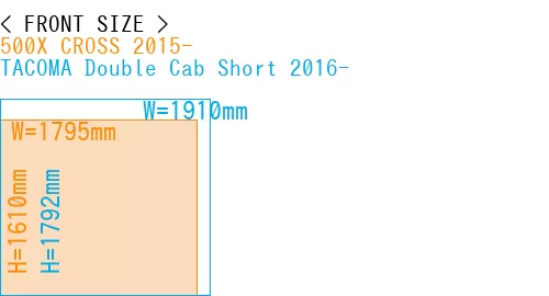 #500X CROSS 2015- + TACOMA Double Cab Short 2016-